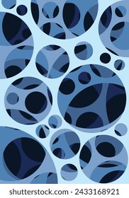Paper cut out background, circles in vibrant colors Pro Vector