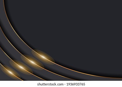 Paper cut out background for design in dark colors with blank copy space