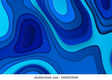 Paper cut out background. Vector stock.