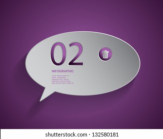 Paper cut out chat box