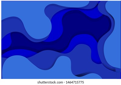Paper cut out design vector tutorial in the background