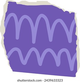 Paper Cut Piece Vector Illustration
