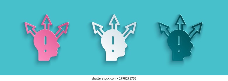 Paper cut Project team base icon isolated on blue background. Business analysis and planning, consulting, team work, project management. Paper art style. Vector