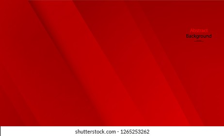 Paper Cut Red color and black color background abstract art vector