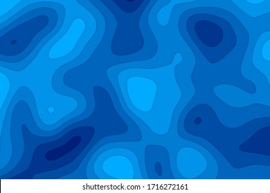 Formas de corte de papel. Plantilla de diseño de diseño de portada. Borde 3d abstracto. Ilustración vectorial.