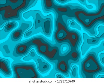 Paper cut shapes. Cover layout design template. Abstract 3d background. Vector illustration.