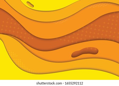 Formas de corte de papel Fondo de diseño vectorial.