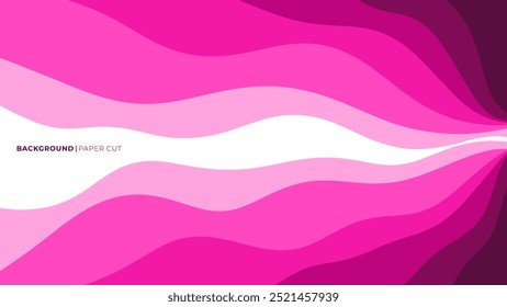Paper Cut Style Abstract Background