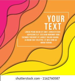 paper cut style background abstract