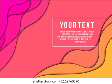 paper cut style background abstract