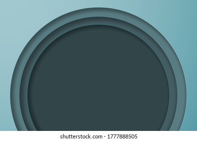 Paper cut style with layers. Abstract background. Banner with copy space. Vector illustration