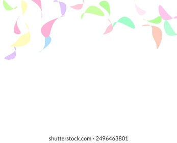 Paper cut style. Vector illustration isolated on white background. Random colorful butterfly silhouette, cute girly pastel pattern.