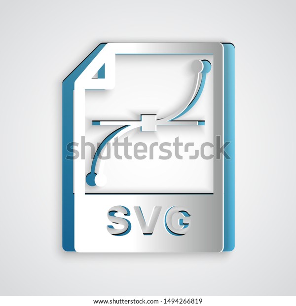 Paper Cut Svg File Document Download Stock Vector Royalty Free 1494266819