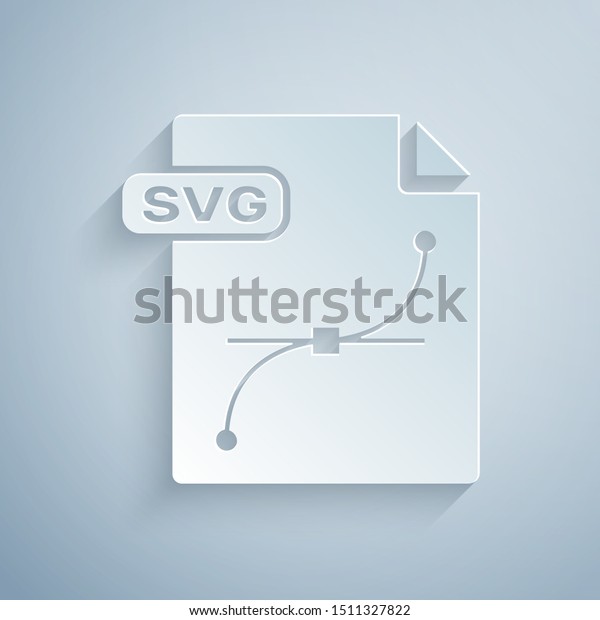 Paper Cut Svg File Document Download Stock Vector Royalty Free 1511327822