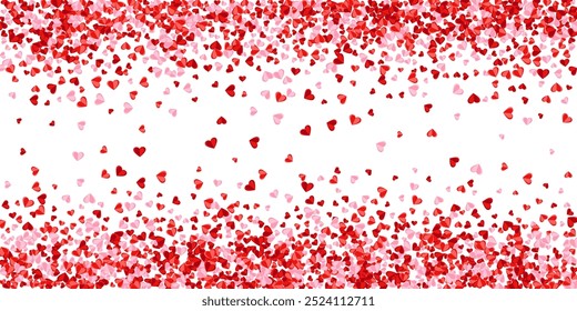 Paper cut sweet heart shapes explosion vector background. Birthday surprise party decor. Present gift decorative elements. Banner backdrop. Little heart relationship symbols scatter.