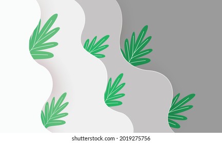 paper cut underwater vector graphic design, underwater paper cut design with layer 