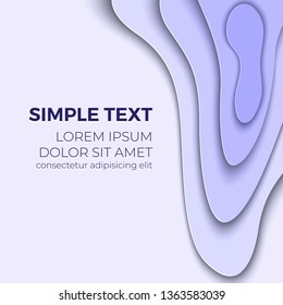 Paper cut vector background