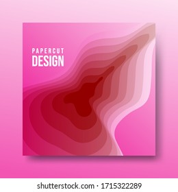 Paper cut vector illustration, Design for background, caver, banner and promotion product
