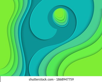 Paper cut vector realistic relief. Background template for posters, banners, flyers, presentations, invitations. abstract background.