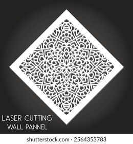 Paper cut wall panel design 