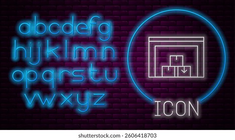 Paper cut Warehouse icon isolated on grey background. Paper art style. Vector