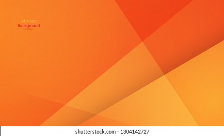 Paper Cut Warm tone and Orange color background abstract art vector 