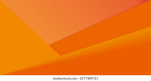 Paper Cut Warm tone and Orange color background abstract art vector