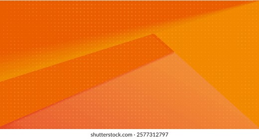 Paper Cut Warm tone and Orange color background abstract art vector