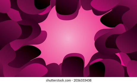 Paper Cut Warm tone and red color background abstract art vector