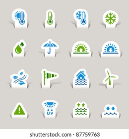 Paper Cut - Weather Icons