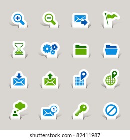 Paper Cut - Website and Internet Icons