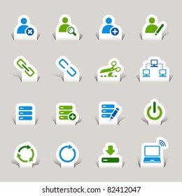 Paper Cut - Website and Internet Icons