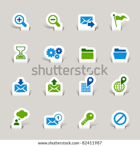 Paper Cut - Website and Internet Icons