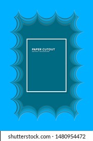 Paper Cutout Abstract Background Design