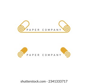 A paper cutout logo for a paper company