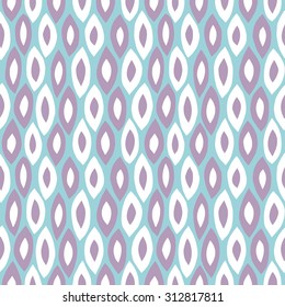 Paper cutout retro background. Seamless pattern. Vector.