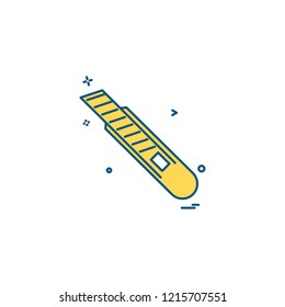 Paper cutter icon design vector 