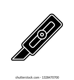 paper cutter icon. Element of education for mobile concept and web apps icon. Glyph, flat icon for website design and development, app development