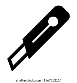 paper cutter icon isolated sign symbol vector illustration - high quality black style vector icons

