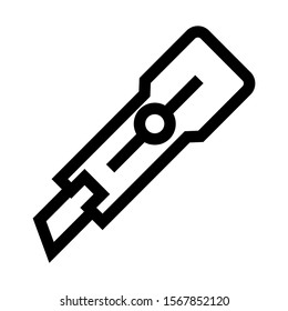 paper cutter icon isolated sign symbol vector illustration - high quality black style vector icons
