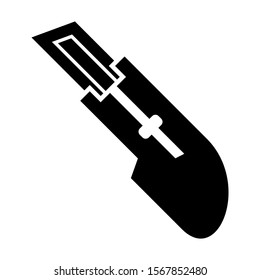 paper cutter icon isolated sign symbol vector illustration - high quality black style vector icons
