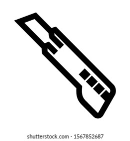 paper cutter icon isolated sign symbol vector illustration - high quality black style vector icons
