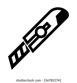 paper cutter icon isolated sign symbol vector illustration - high quality black style vector icons
