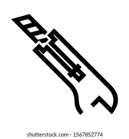 paper cutter icon isolated sign symbol vector illustration - high quality black style vector icons
