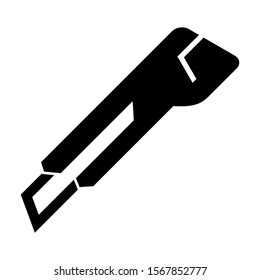 paper cutter icon isolated sign symbol vector illustration - high quality black style vector icons
