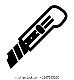 paper cutter icon isolated sign symbol vector illustration - high quality black style vector icons
