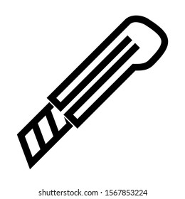 paper cutter icon isolated sign symbol vector illustration - high quality black style vector icons
