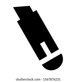 paper cutter icon isolated sign symbol vector illustration - high quality black style vector icons
