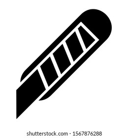 paper cutter icon isolated sign symbol vector illustration - high quality black style vector icons
