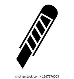 paper cutter icon isolated sign symbol vector illustration - high quality black style vector icons
